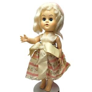 9" 1950's Vintage Beehler Virga Playmates Hard Plastic Walker Doll